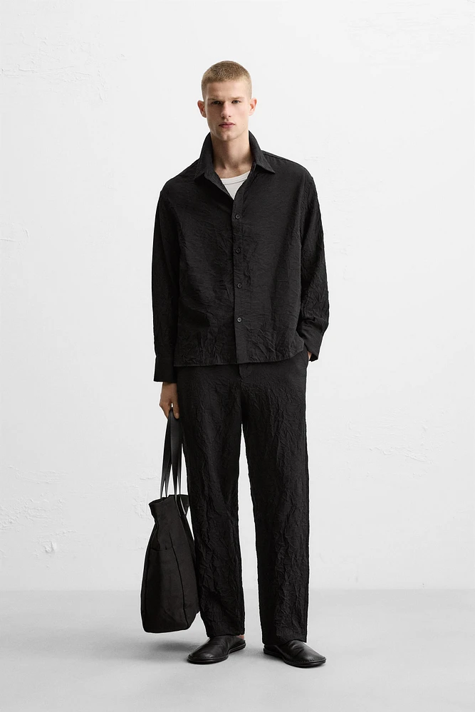 WRINKLED LOOK SHIRT