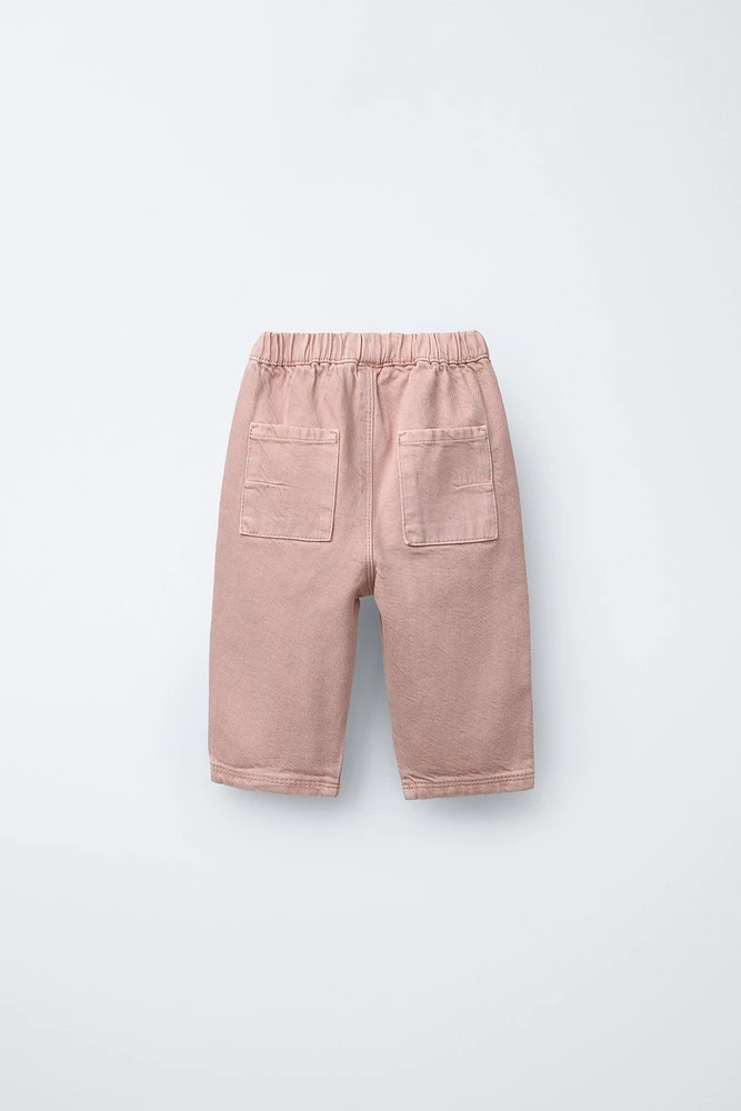 PANTALON EN SERGÉ COUPE LARGE