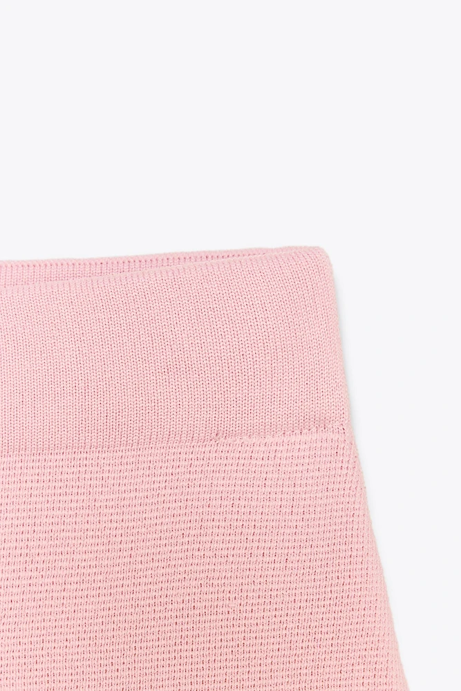 KNIT MINI SKIRT