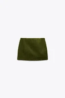 CORDUROY MINI SKIRT