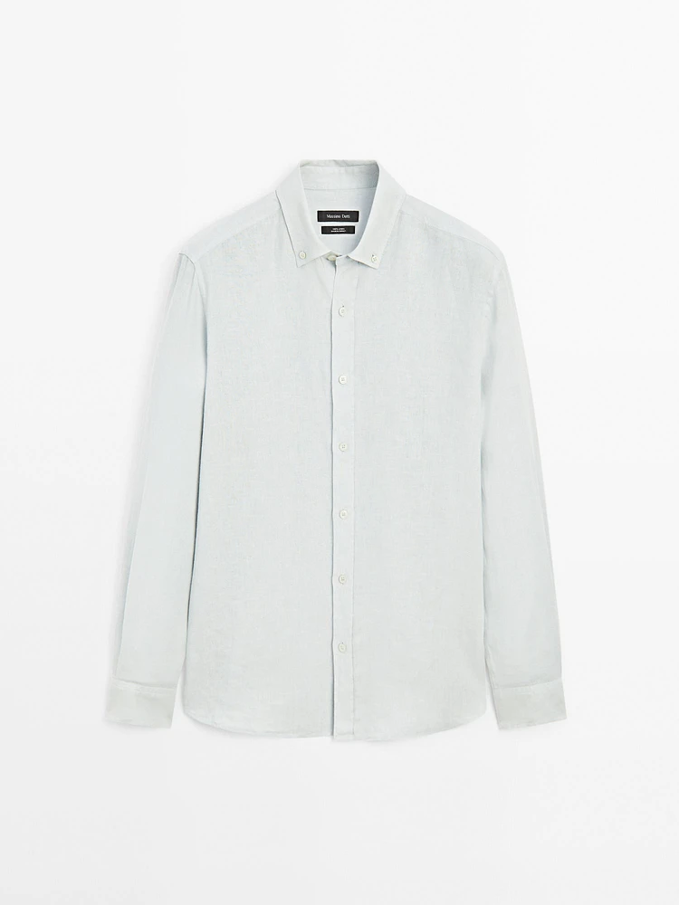 100% linen regular fit shirt