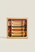 PACK OF MULTICOLORED BOROSILICATE GLASS SPOONS (PACK OF 6)