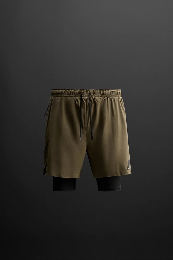 SHORTS D'ENTRAÎNEMENT 2 EN 1