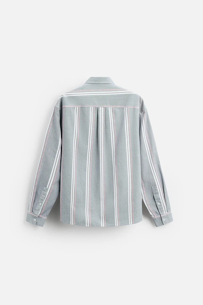 TEXTURED STRIPED SHIRT