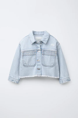 SURCHEMISE EN DENIM DÉCHIRÉE