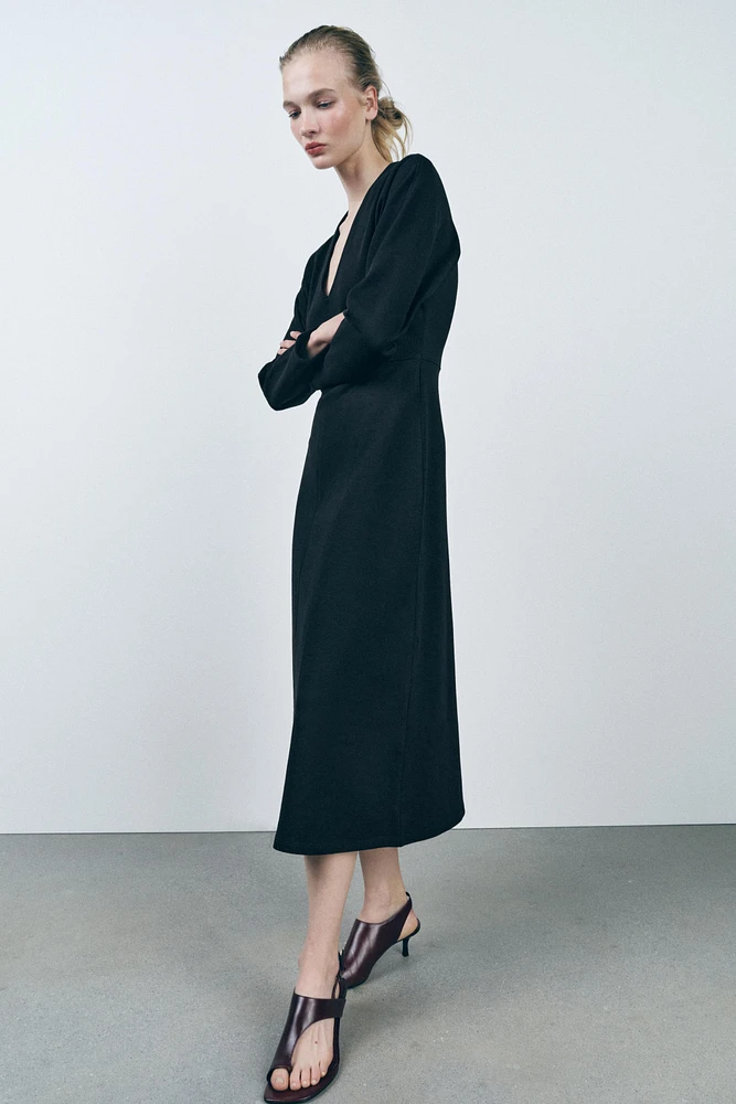 INTERLOCK MIDI DRESS