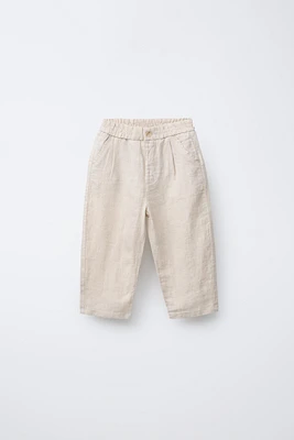 LINEN BAGGY PANTS
