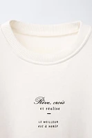 BACK BOW SWEATSHIRT