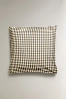 COTTON CHECK PILLOWCASE