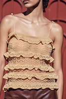POINTELLE KNIT TOP