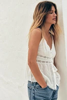 EMBROIDERED LACE TOP