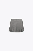 JUPE-SHORT À PLIS PLATS