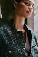 BLOUSON STRUCTURÉ FIL MÉTALLISÉ