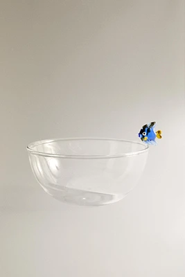 BOROSILICATE GLASS BOWL WITH A FISH
