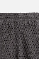 IRREGULAR TEXTURED BERMUDA SHORTS