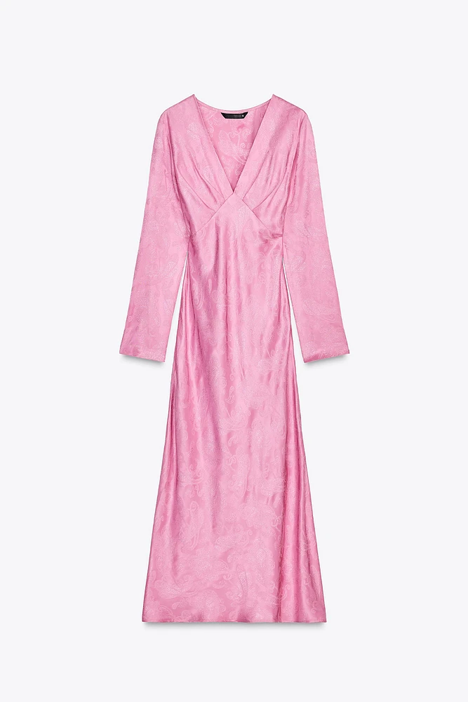 JACQUARD MIDI DRESS