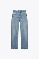 HI-RISE RIPPED MOM FIT JEANS
