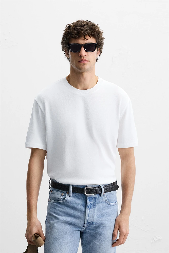T-SHIRT EN MAILLE REGULAR FIT