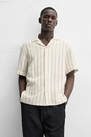 CHEMISE STRUCTURÉE À RAYURES