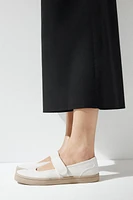 FABRIC STRAP BALLET FLATS