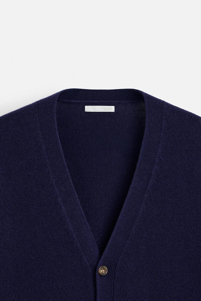 WOOL BLEND CARDIGAN