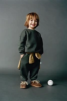 LABEL SWEATSHIRT AND JOGGERS MATCHING SET
