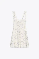 SATIN EFFECT SHORT DRESS