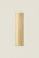 SET OF DECORATIVE CYLINDRICAL THIN TAPER CANDLES (SET OF 10)