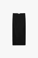SOFT INTERLOCK MIDI SKIRT