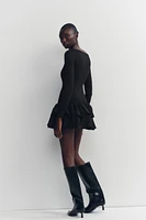 SHORT RUFFLED DRESS