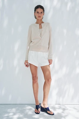 PLAIN KNIT WOOL JACKET