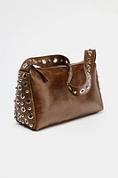 SAC PORTÉ ÉPAULE AVEC DÉCORS MÉTALLIQUES