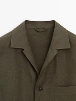 100% linen co-ord overshirt