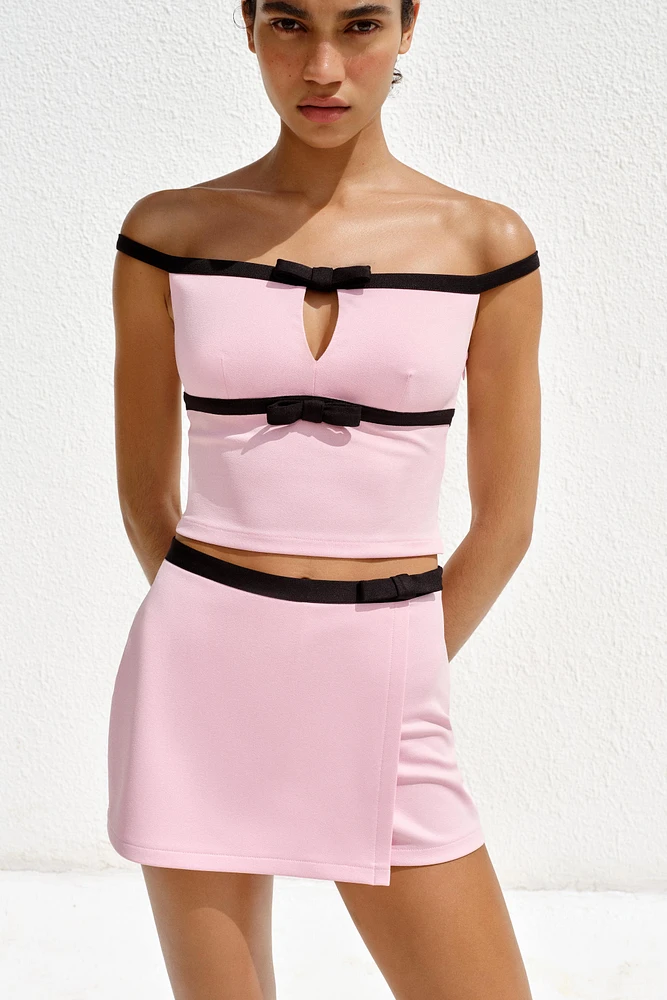 TIE FRONT CROP TOP