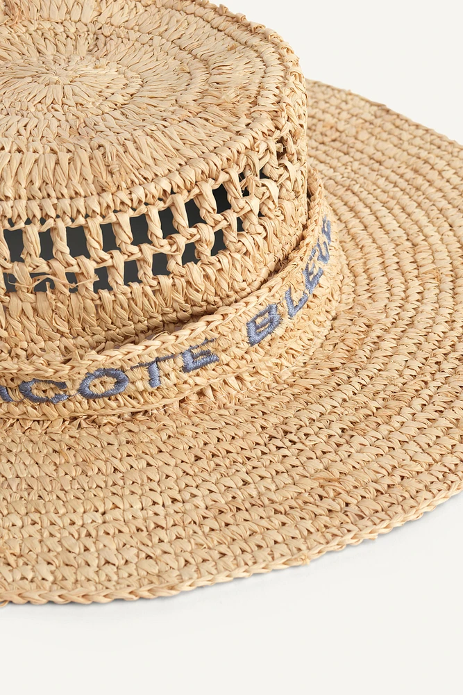 LIMITED EDITION EMBROIDERED TEXT HAT