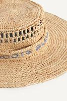LIMITED EDITION EMBROIDERED TEXT HAT