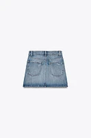 RIPPED TRF DENIM SKIRT