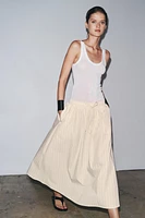 STRIPED MIDI SKIRT ZW COLLECTION