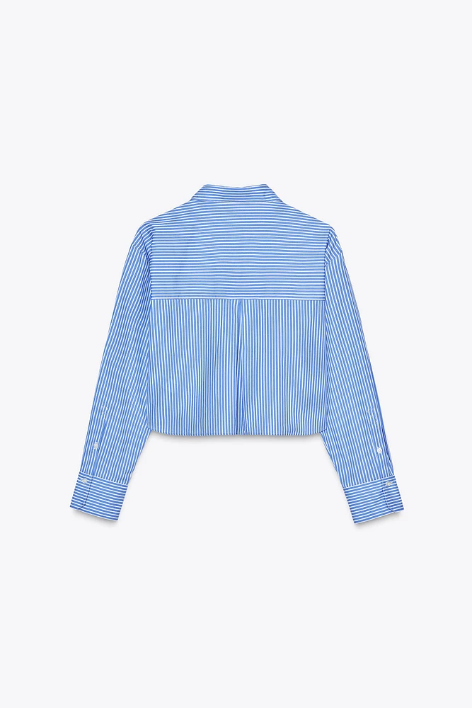 POPLIN CROPPED TOP