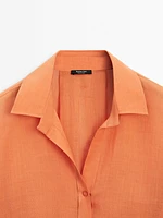 Chemisier ramie oversize
