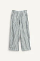 LIMITED EDITION LINEN STRIPED PANTS