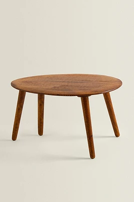 BEVELED WOODEN COFFEE TABLE