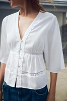 CHEMISE À ENTRE-DEUX