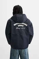 HOODED TECHNICAL JACKET