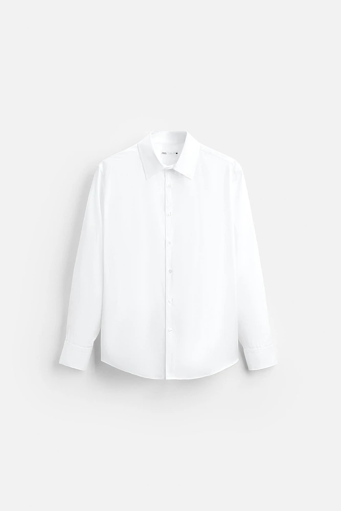 TEXTURED WEAVE TWILL SHIRT