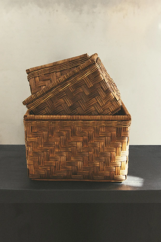 CORBEILLE CARRÉE BOIS