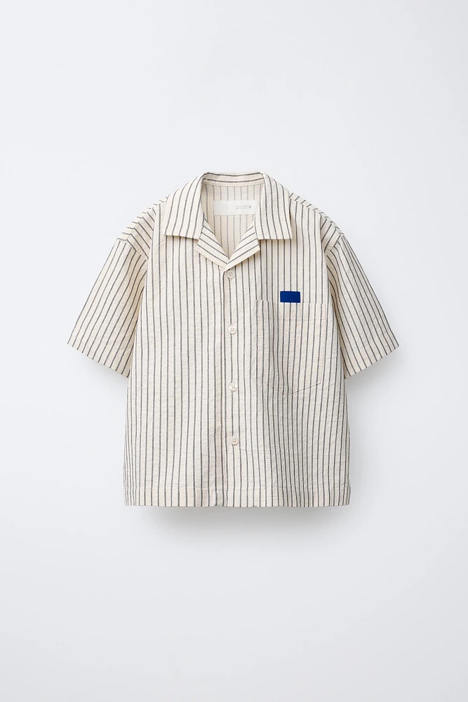 TEXTURED STRIPED SHIRT