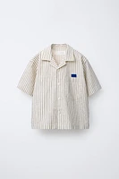 TEXTURED STRIPED SHIRT
