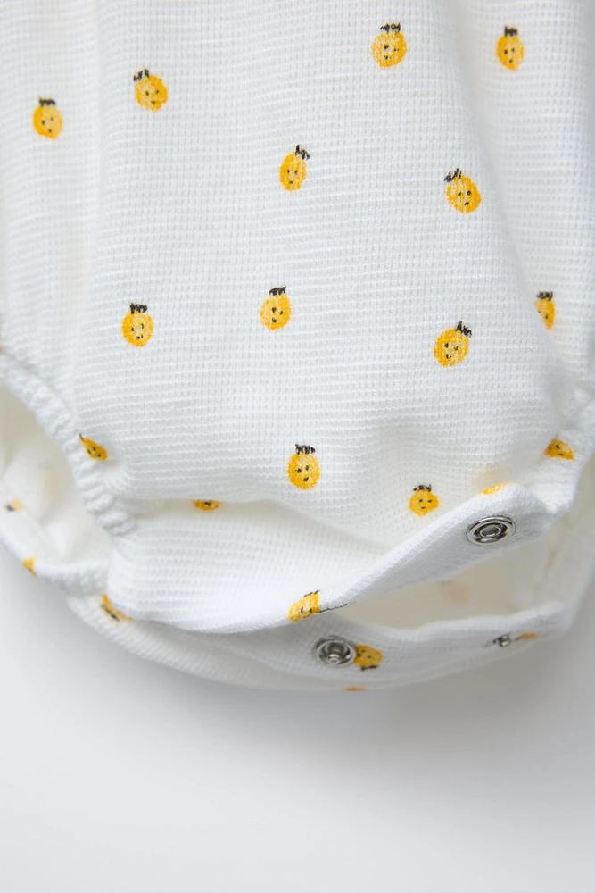 LEMON TEXTURED BODYSUIT