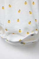 LEMON TEXTURED BODYSUIT